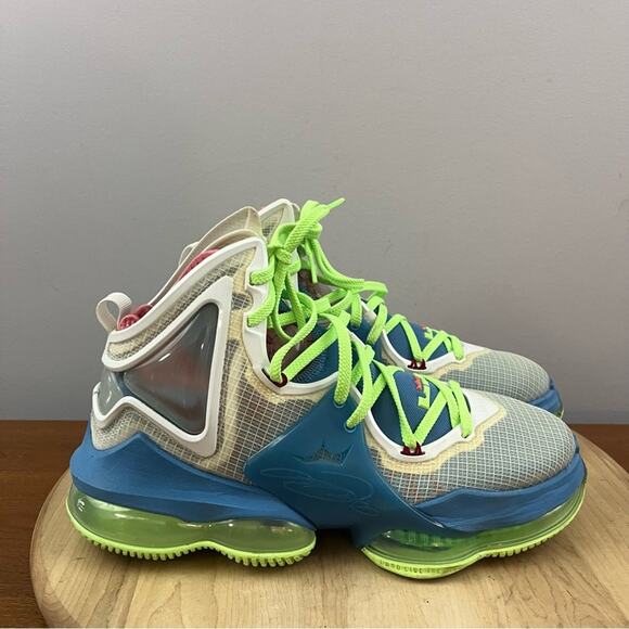 Nike Other - LeBron 19 GS Tropical DD0418-400 Blue Green Basketball Shoes Men’s Sz 7 Athletic